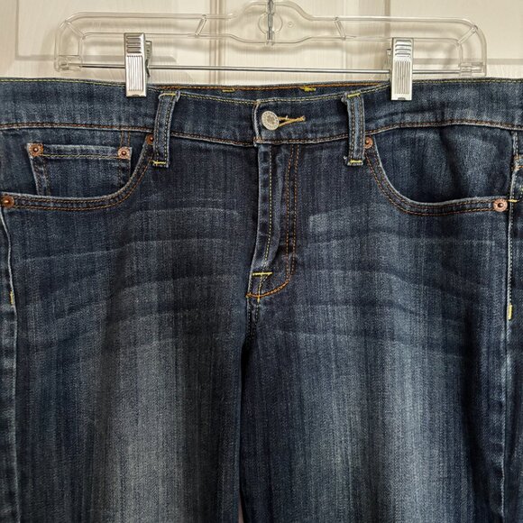 Lucky Brand Sweet Straight Jeans Sz 12/31 Dark Wash Denim - Picture 2 of 8